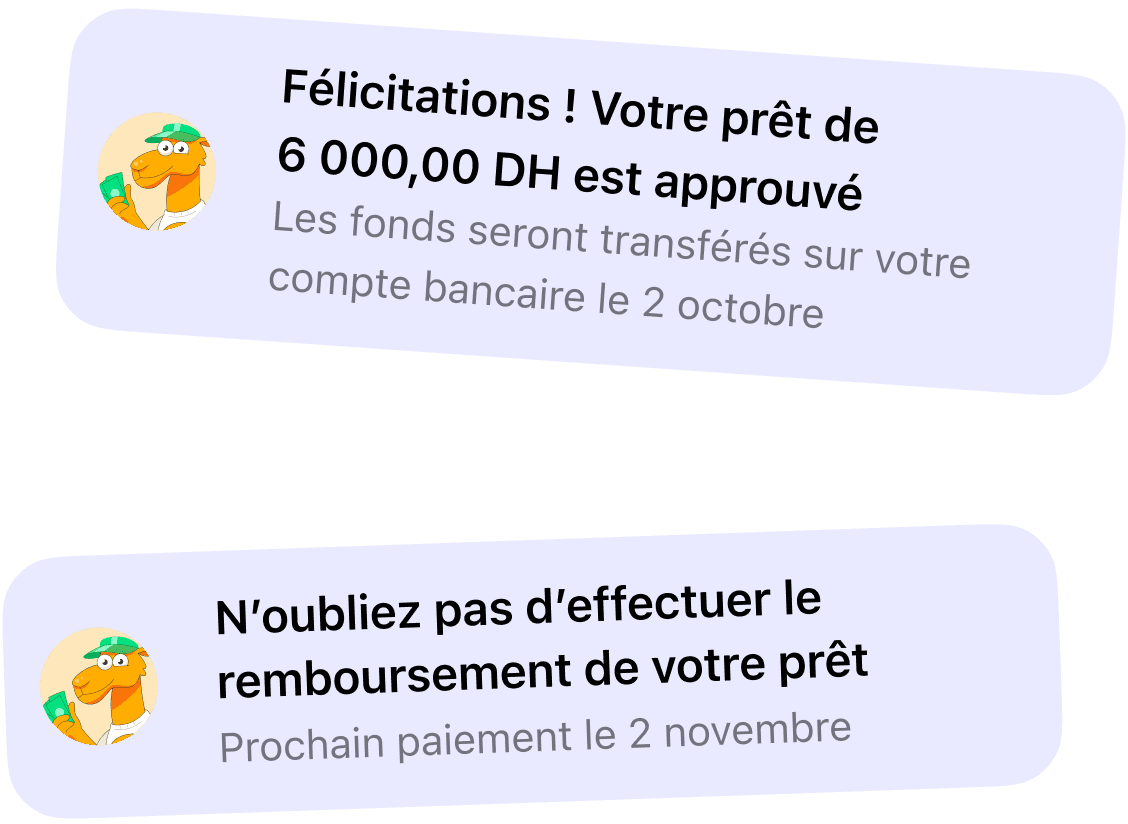 Consultez les détails de votre prêt
