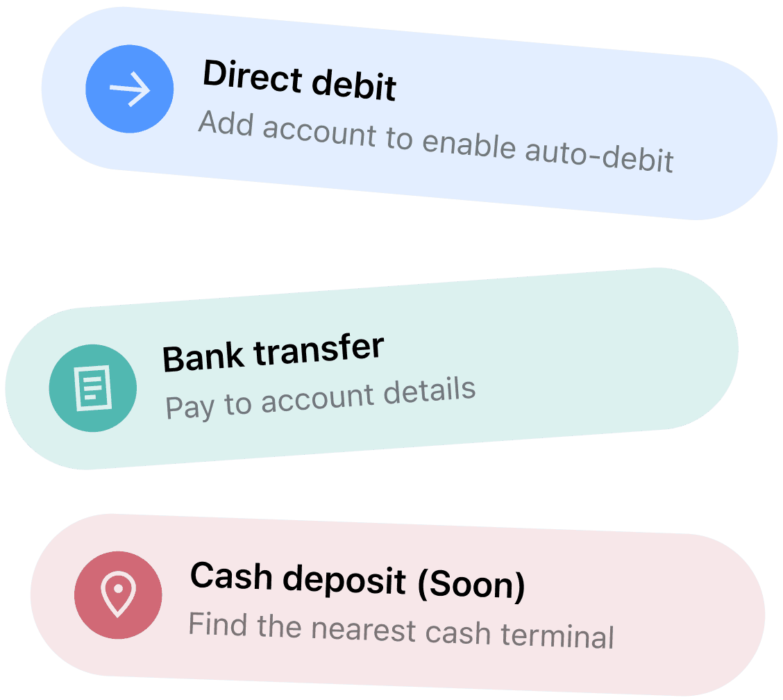 Manage your repayments