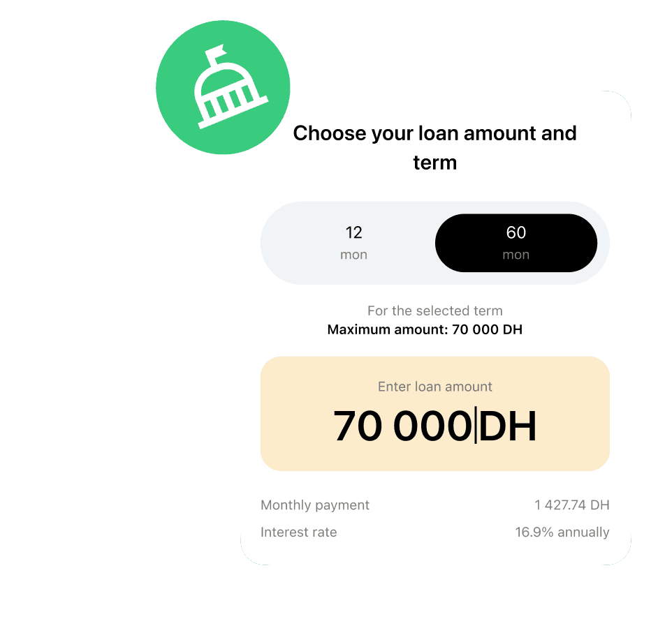 Your loan for public-sector civil servants, directly on your phone